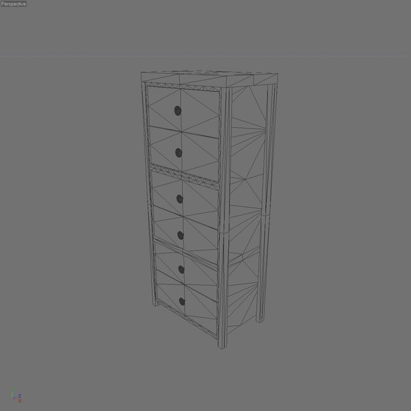 3d chest drawers - DRAWER 3B by Carrara1